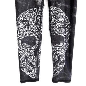 Evolution and Creation Capris Leggings Skull Yoga